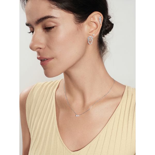 Sterling Silver Prong Set Duo Necklace By Ania Haie Image 2 Orin Jewelers Northville, MI