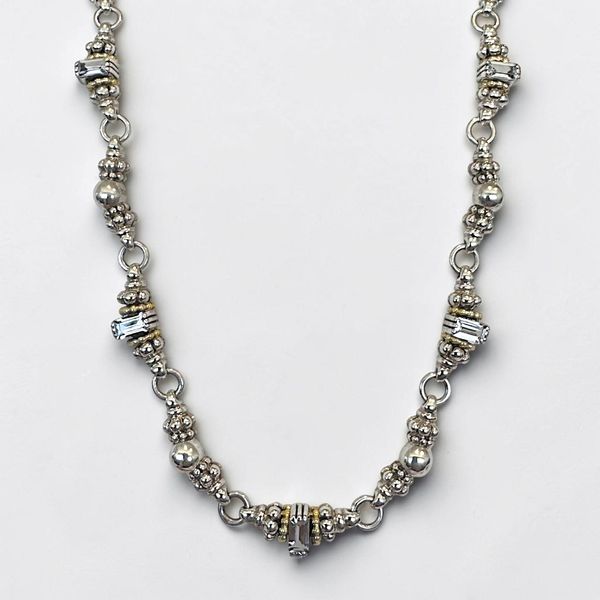 LAGOS Sterling Silver & 18K Glacier Multi-Station Necklace Orin Jewelers Northville, MI