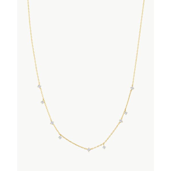 Sterling Silver Gold Plated Scattered Station Necklace By Ania Haie Orin Jewelers Northville, MI