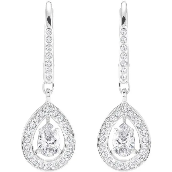 Swarovski Attract Pear Pierced Earrings, White Orin Jewelers Northville, MI