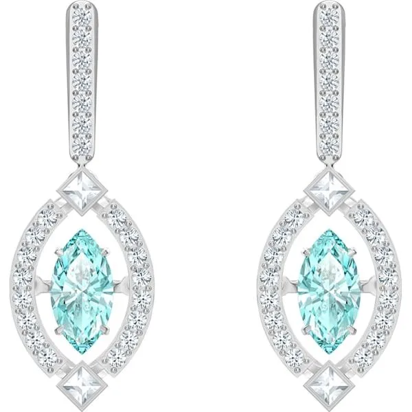 Swarovski Sparkling Dance Pierced Earrings, Green Orin Jewelers Northville, MI