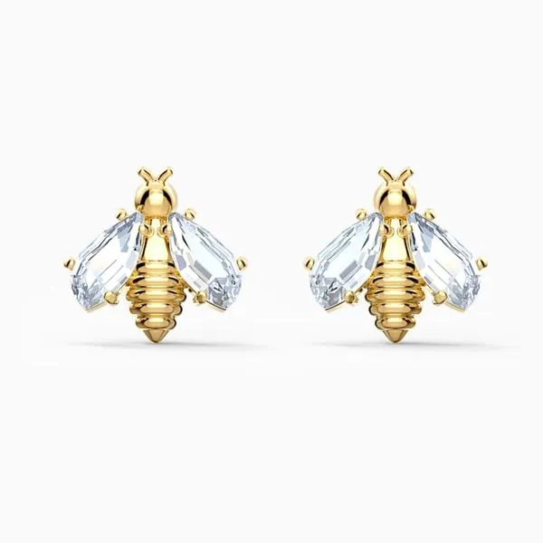 Swarovski Eternal Flower Bee Pierced Earrings Orin Jewelers Northville, MI