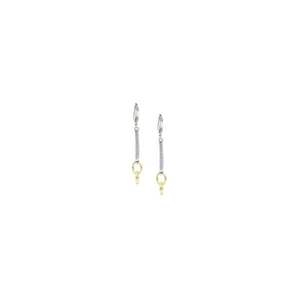Sterling Silver And Yellow Gold Plated Chain And Circles Earrings Orin Jewelers Northville, MI