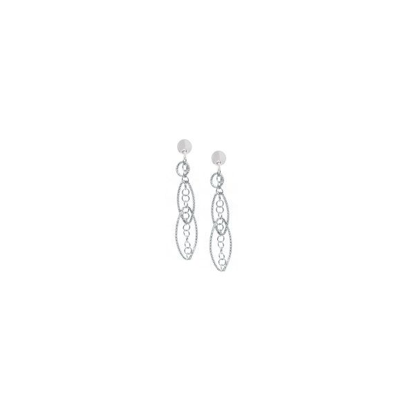 Sterling Silver Oval Decadence Earrings Orin Jewelers Northville, MI