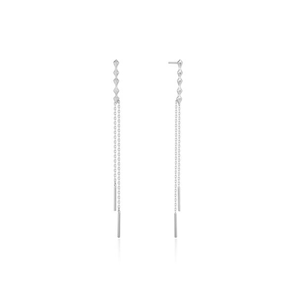 Sterling Silver Spike Double Drop Earrings By Ania Haie Orin Jewelers Northville, MI