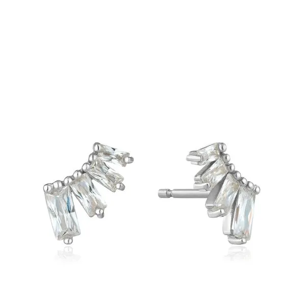 Sterling Silver Glow Bar Stud Earrings By Ania Haie Orin Jewelers Northville, MI