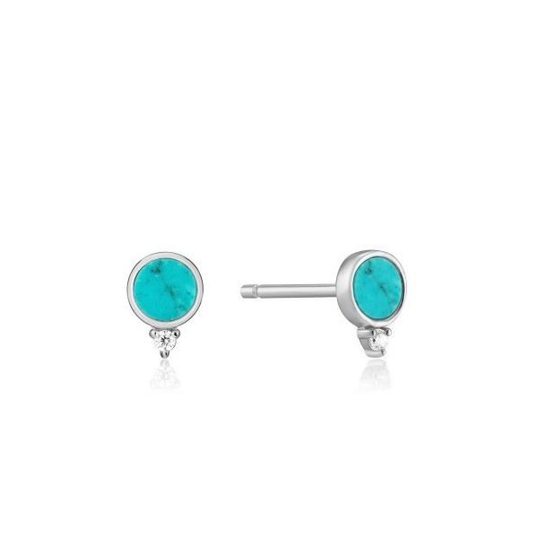 Sterling Silver Turquoise Stud Earrings By Ania Haie Orin Jewelers Northville, MI