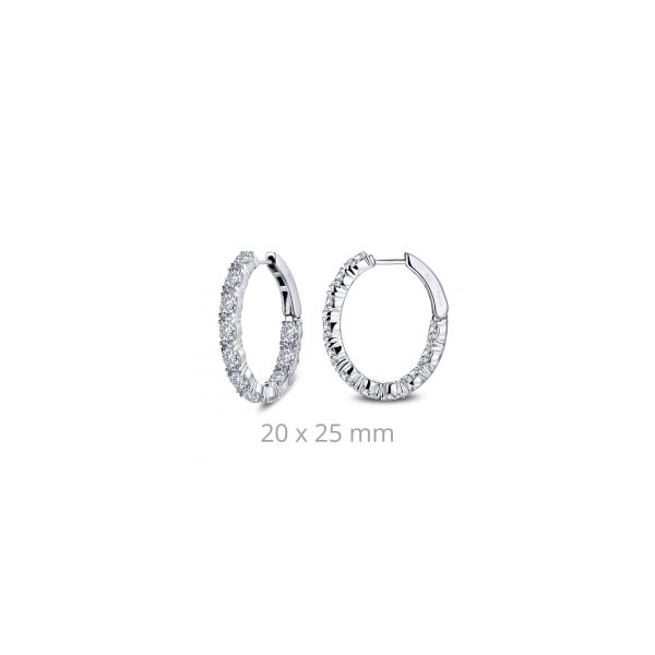 Sterling Silver CZ Hoop Earrings Orin Jewelers Northville, MI