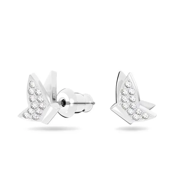 Swarovski Lilia Stud Earrings, Butterfly, Rhodium Plated Orin Jewelers Northville, MI