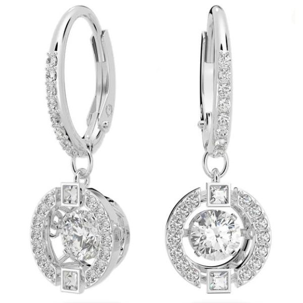 Swarovski Sparkling Dance Drop Earrings, White Tone Orin Jewelers Northville, MI