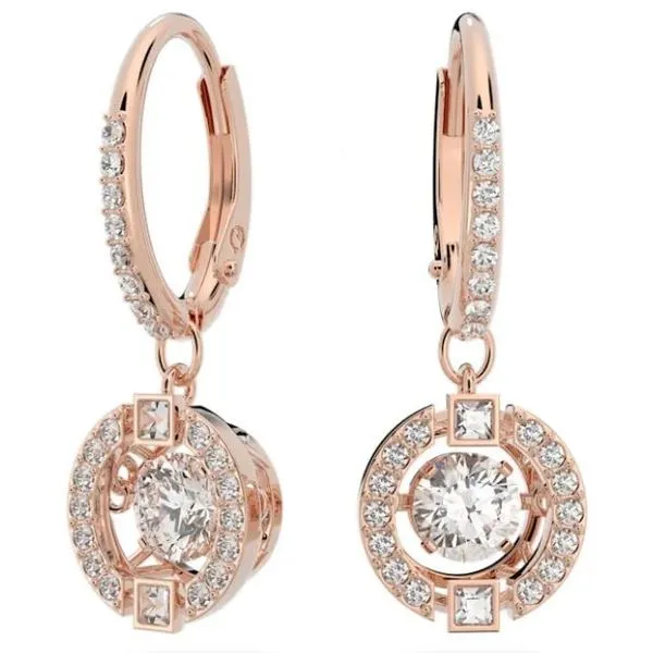 Swarovski Sparkling Dance Drop Earrings, Rose Tone Orin Jewelers Northville, MI