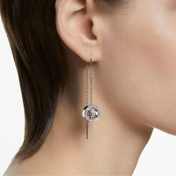 Swarovski Hollow Drop Earrings Image 2 Orin Jewelers Northville, MI