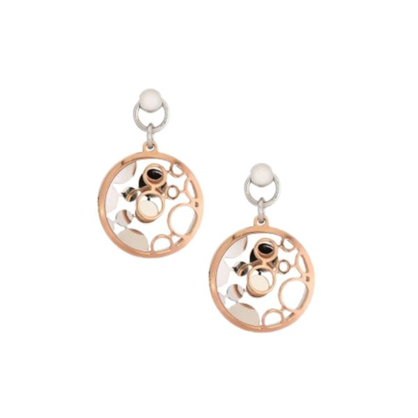 Sterling Silver & Rose Plated Earrings Orin Jewelers Northville, MI