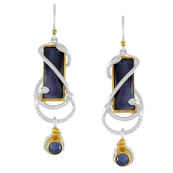 Sterling Silver & 22k Gold Vermeil Earrings Orin Jewelers Northville, MI