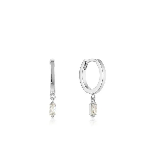 Sterling Silver Glow Huggie Hoops By Ania Haie Orin Jewelers Northville, MI