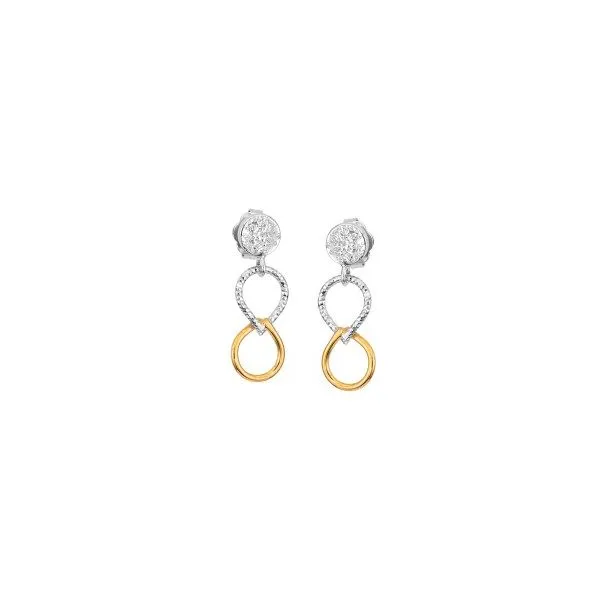 Sterling Silver & Gold Plated Earrings Orin Jewelers Northville, MI