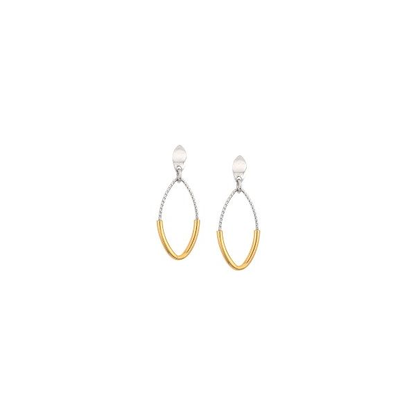 Sterling Silver & Gold Plated Earrings Orin Jewelers Northville, MI