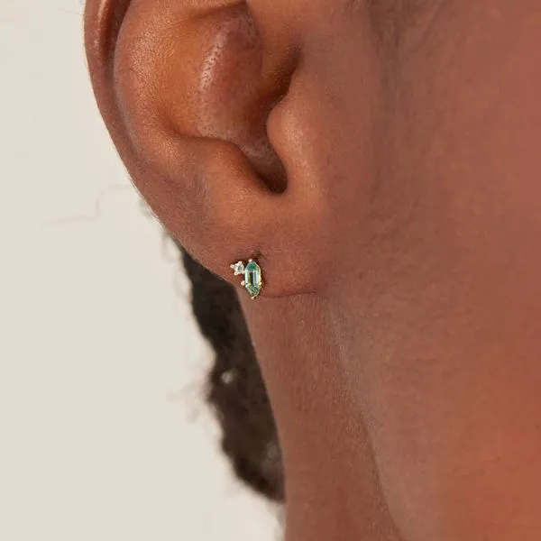 Sterling Silver Gold Plated Earrings Image 2 Orin Jewelers Northville, MI