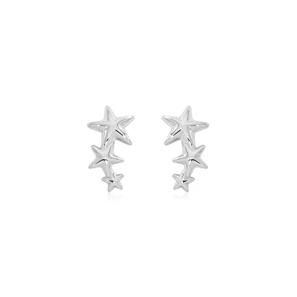 Sterling Silver Triple Star Climber Earrings Orin Jewelers Northville, MI