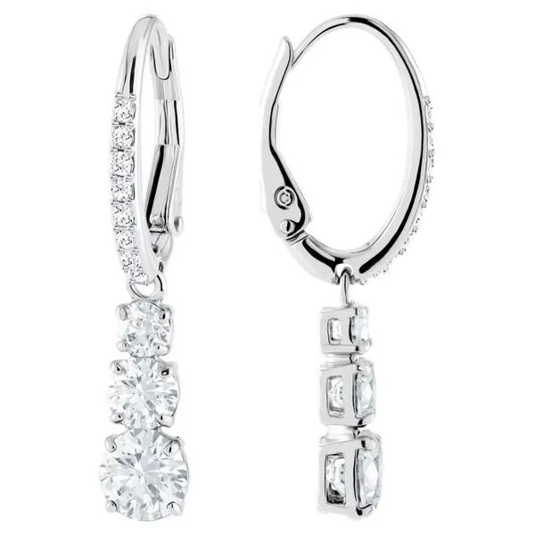 Swarovski Attract Trilogy Round Pierced Earrings Orin Jewelers Northville, MI