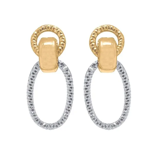 Sterling Silver & Gold Plated Earrings Orin Jewelers Northville, MI