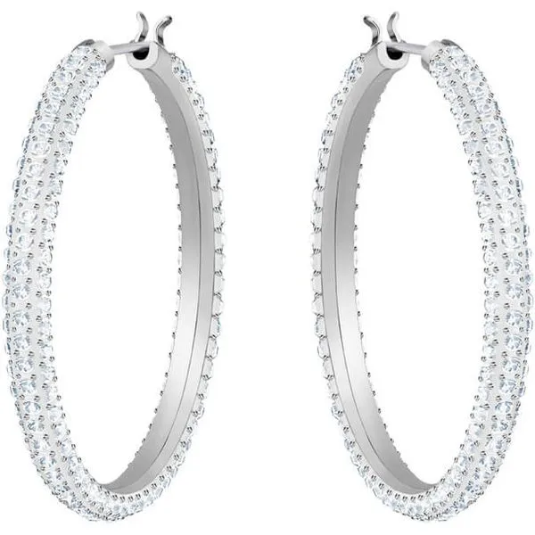 Swarovski Stone Hoop Pierced Earrings Orin Jewelers Northville, MI