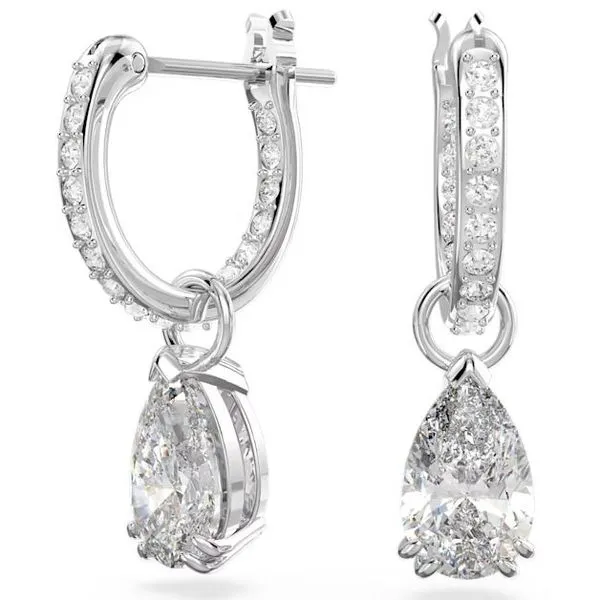 Swarovski Millenia Hoop Earrings - Pear Cut, White Orin Jewelers Northville, MI