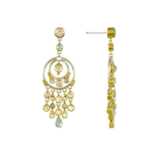Sterling Silver and 22K Gold Vermeil Earrings with Multiple | Orin Jewelers  | Northville, MI