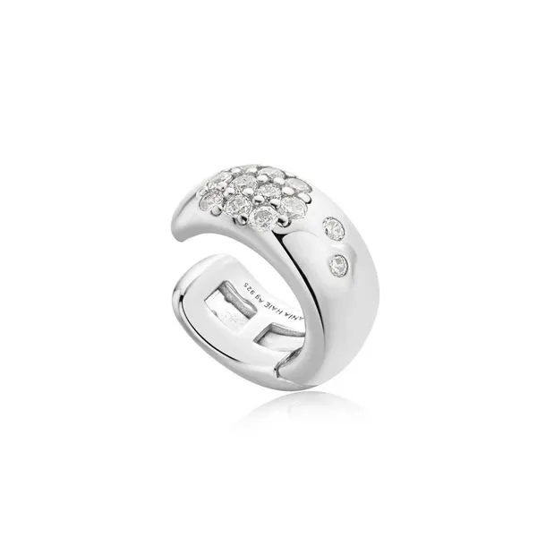 Sterling Silver Wide Sparkle Ear Cuff Orin Jewelers Northville, MI