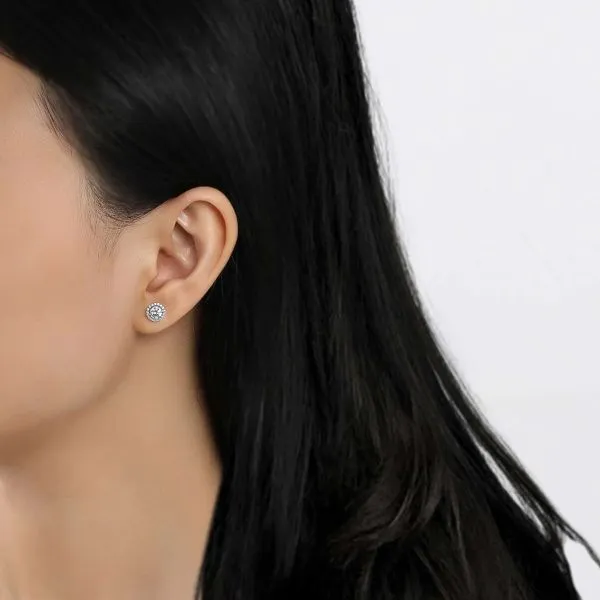 Sterling Silver Cubic Zirconia Earrings Image 2 Orin Jewelers Northville, MI
