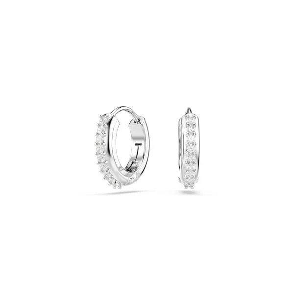 Swarovski Matrix Mini Hoop Earrings - White Orin Jewelers Northville, MI