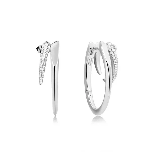 Silver Silver Sparkle Double Hoop Earrings Orin Jewelers Northville, MI