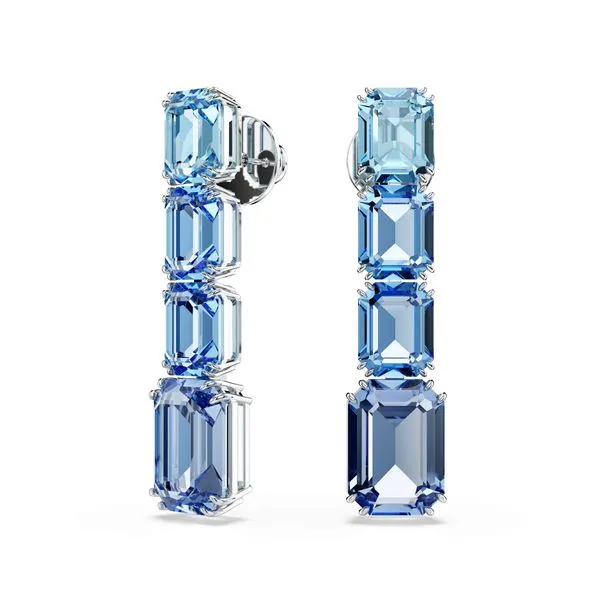 Swarovski Millenia Drop Earrings - Color Gradient, Blue Orin Jewelers Northville, MI