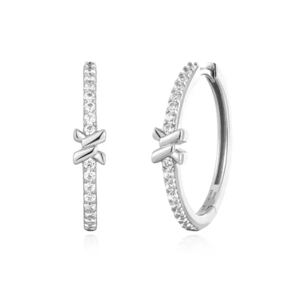 Sterling Silver Cross Hoop Earrings Orin Jewelers Northville, MI