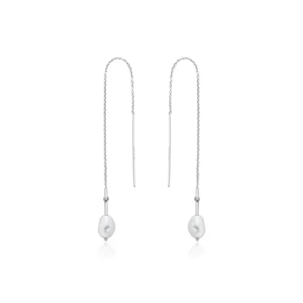 Sterling Silver Pearl Threader Earrings Orin Jewelers Northville, MI