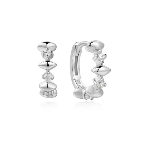 Sterling Silver Sparkle Huggie Earrings Orin Jewelers Northville, MI