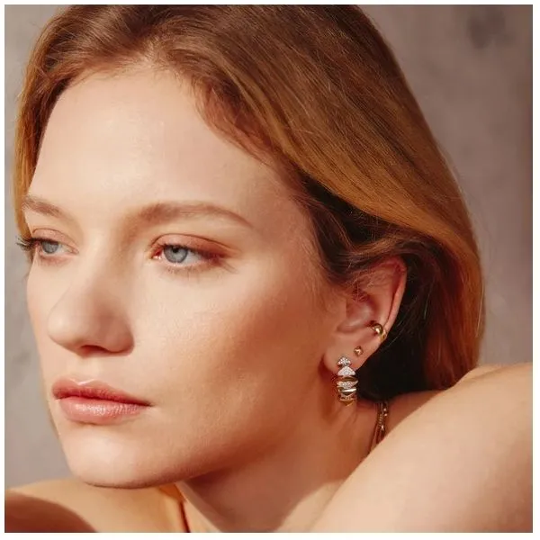 Sterling Silver Gold Plated Daily Ear Cuff By Ania Haie Image 2 Orin Jewelers Northville, MI