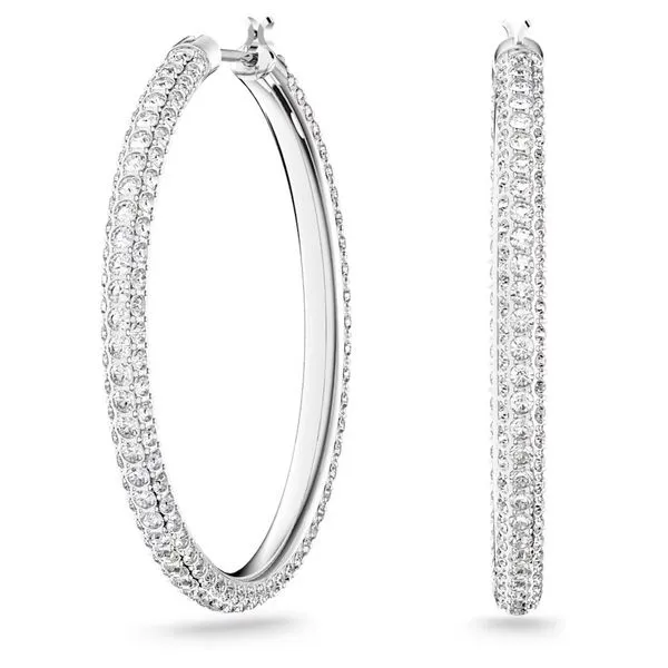 Swarovski Stone Hoop Pierced Earrings Orin Jewelers Northville, MI