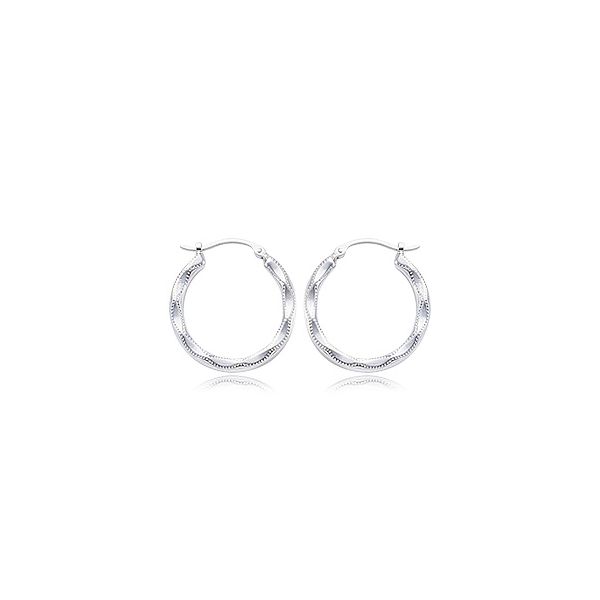 Sterling Silver Embossed Earrings Orin Jewelers Northville, MI