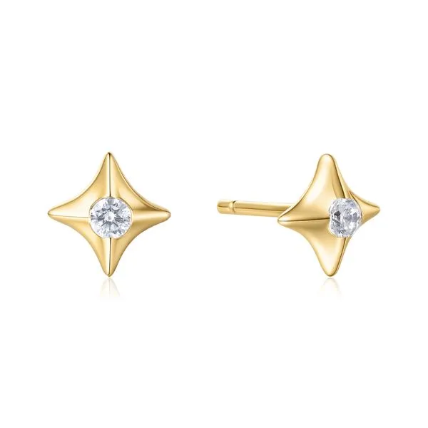 Sterling Silver Gold Plated Star Stud Earrings Orin Jewelers Northville, MI