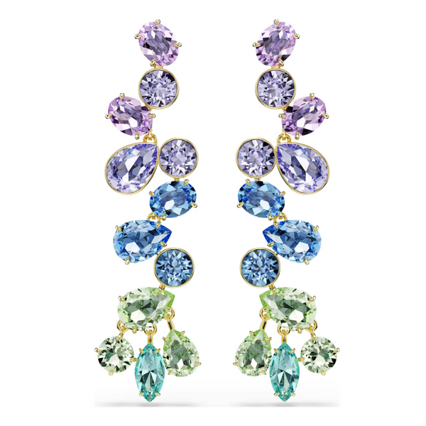 Swarovski Gema Drop Earrings - Mixed Cuts, Chandelier Image 2 Orin Jewelers Northville, MI