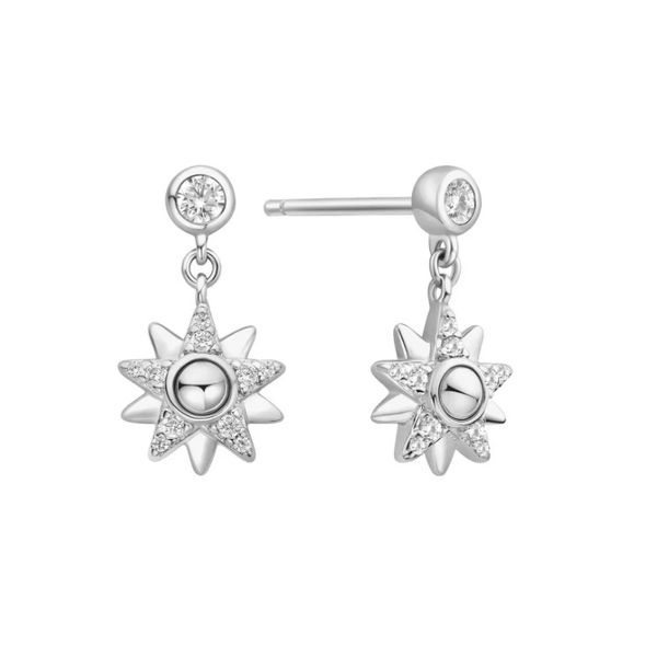 Sterling Silver Sunburst Dangle Stud Earrings By Ania Haie Orin Jewelers Northville, MI