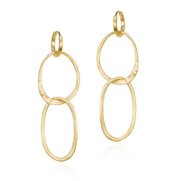 Sterling Silver Gold Vermeil Drop Earrings By Jorge Revilla Orin Jewelers Northville, MI
