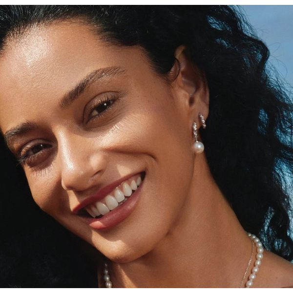 Sterling Silver Sparkle Twisted Huggie Hoop Earrings By Ania Haie Image 2 Orin Jewelers Northville, MI
