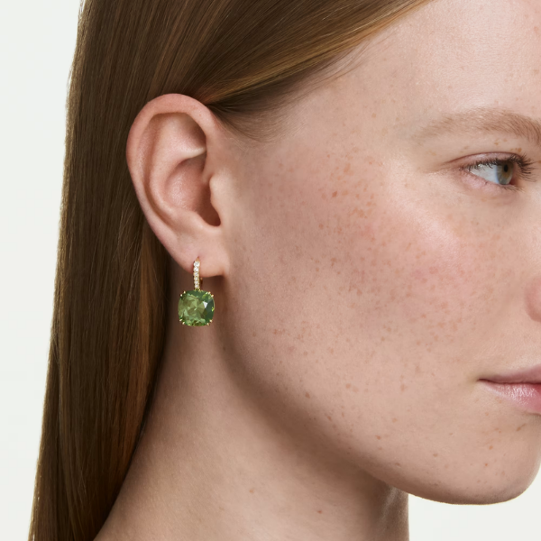 Swarovski Millenia Drop Earrings Cushion Cut Image 2 Orin Jewelers Northville, MI