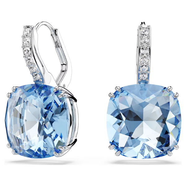 Swarovski Millenia Drop Earrings - Cushion Cut, Blue Orin Jewelers Northville, MI