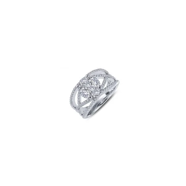 Sterling Silver Criss-Cross Ring With CZs Orin Jewelers Northville, MI