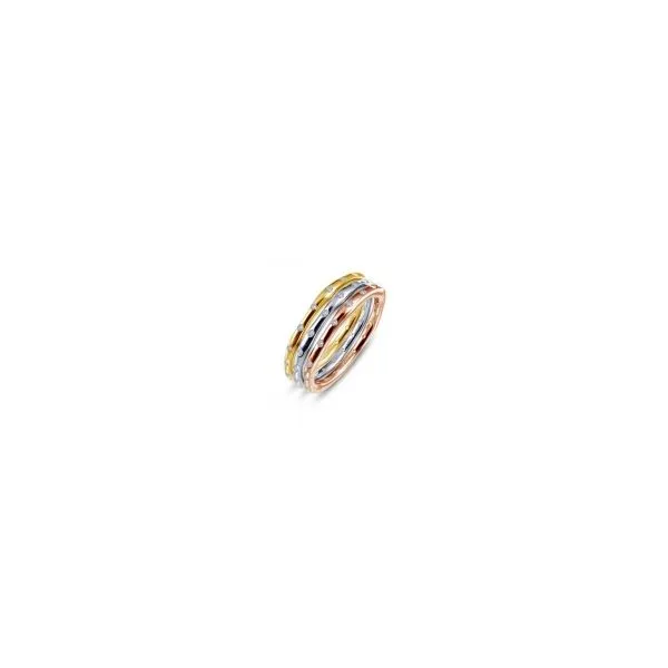 Lady's Sterling Silver Tri-Color Stackable Rings w/CZs Orin Jewelers Northville, MI