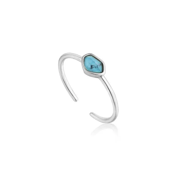 Sterling Silver Turquoise Adjustable Ring By Ania Haie Orin Jewelers Northville, MI