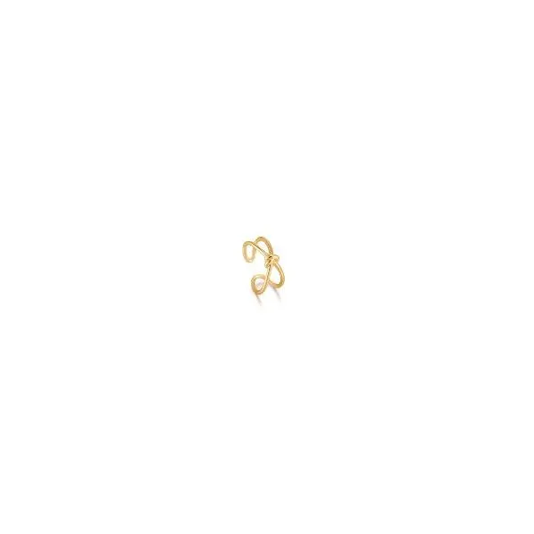 Sterling Silver Gold Plated Knot Double Band Adjustable Ring Orin Jewelers Northville, MI